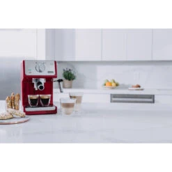 DeLonghi ECP3220R Pump Driven Espresso Machine - Red -Kitchen Appliances Shop 0132104193 04