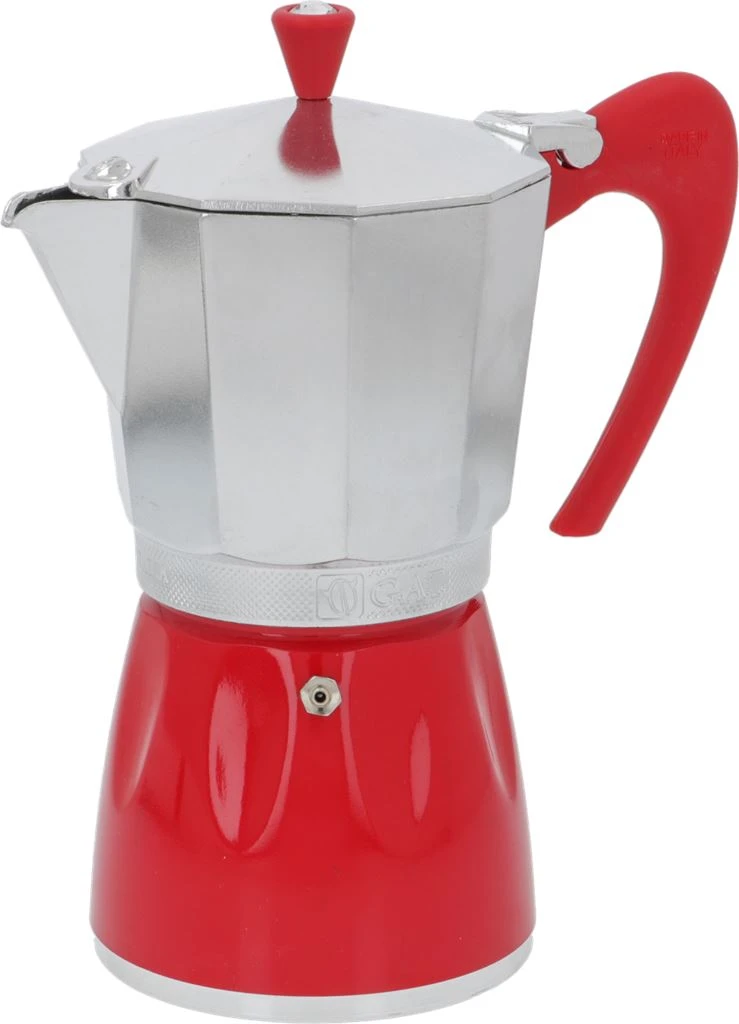 G.A.T. Moka Delizia 9-Cup Moka Pot - Red 3 G.A.T. Moka Delizia 9-Cup Moka Pot - Red
