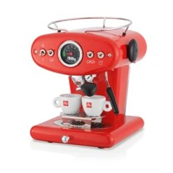 Illy X1 Anniversary E.S.E. Pod & Ground Coffee Machine - Red -Kitchen Appliances Shop 20294 X1 ECO RED 3Q 2 ESP
