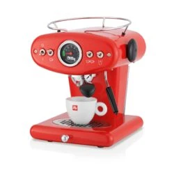 Illy X1 Anniversary E.S.E. Pod & Ground Coffee Machine - Red -Kitchen Appliances Shop 20294 X1 ECO RED 3Q CAPP
