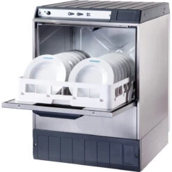 Commercial Dishwasher 540 Plates/hour 500mm Basket Gravity Drain Detergent Pump 13A | Omniwash 5000STDD
