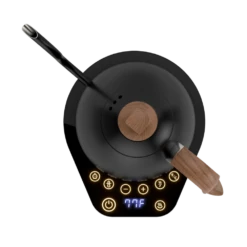 Brewista Artisan Electric Gooseneck Kettle - Matte Black -Kitchen Appliances Shop ArtisanKettleblackonblacktopview