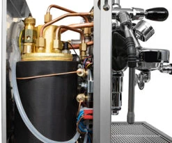 Bezzera Aria PID Espresso Machine With Flow Control - Black With Rosewood -Kitchen Appliances Shop BZARIABLKPIDFC 1 G