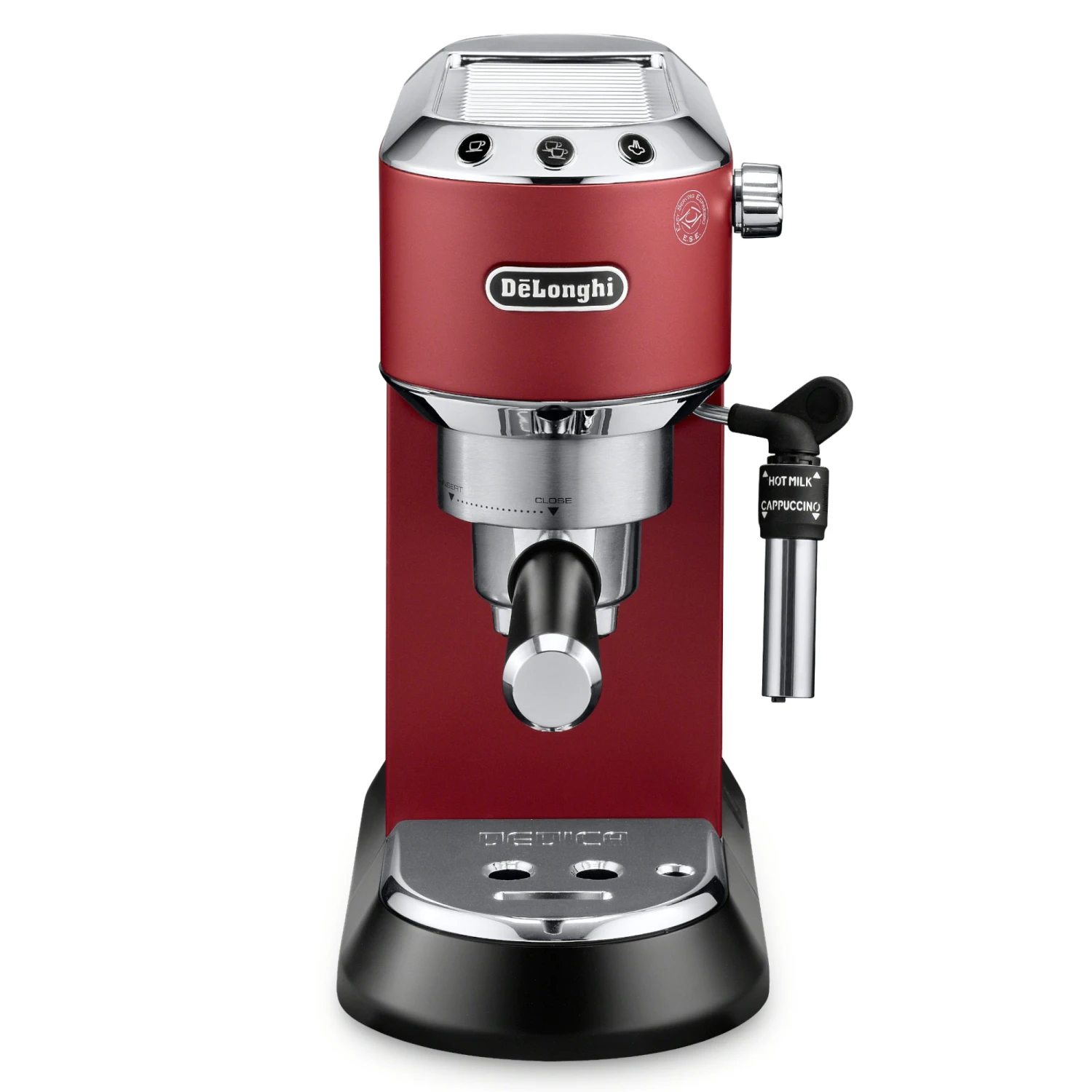 DeLonghi EC685R Dedica DeLuxe Pump Espresso Machine - Red 4 DeLonghi EC685R Dedica DeLuxe Pump Espresso Machine - Red - Image 2