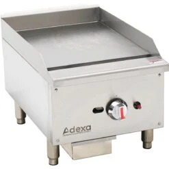 Premium Commercial Gas Griddle Smooth Plate 1 Burner 7.5kW Countertop | Adexa EGG16S