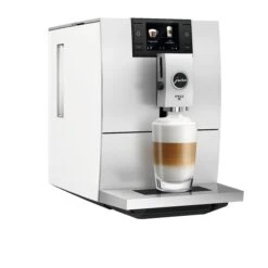 JURA ENA 8 Espresso Machine - White -Kitchen Appliances Shop ENA 8 Nordic White angle latte macchiato