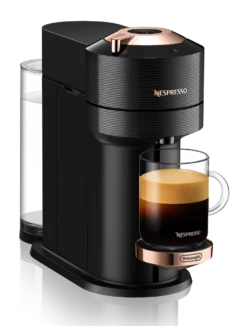 Nespresso Vertuo Next Premium Espresso Machine By DeLonghi With Aeroccino - Black Rose Gold -Kitchen Appliances Shop ENV120BAE 01
