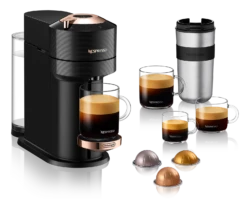 Nespresso Vertuo Next Premium Espresso Machine By DeLonghi With Aeroccino - Black Rose Gold -Kitchen Appliances Shop ENV120BAE 02
