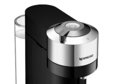 Nespresso Vertuo Next Deluxe Espresso Machine By DeLonghi With Aeroccino - Chrome -Kitchen Appliances Shop ENV120C Vertuo Next D Pure Chrome Delonghi CloseUp f1dd6101 e15e 4c86 9ff5 775dd6ca73ec