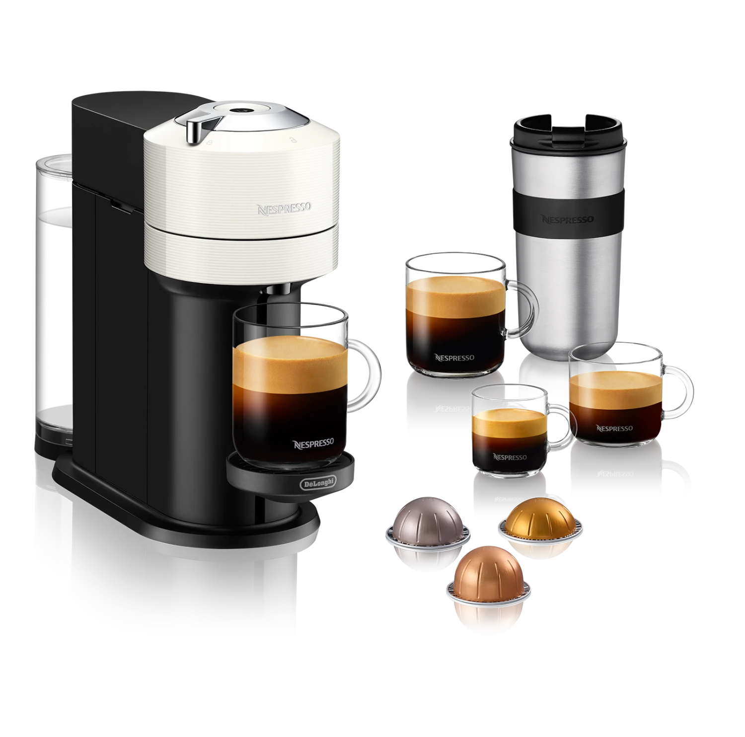 Nespresso Vertuo Next Espresso Machine By DeLonghi - White 5 Nespresso Vertuo Next Espresso Machine By DeLonghi - White - Image 3