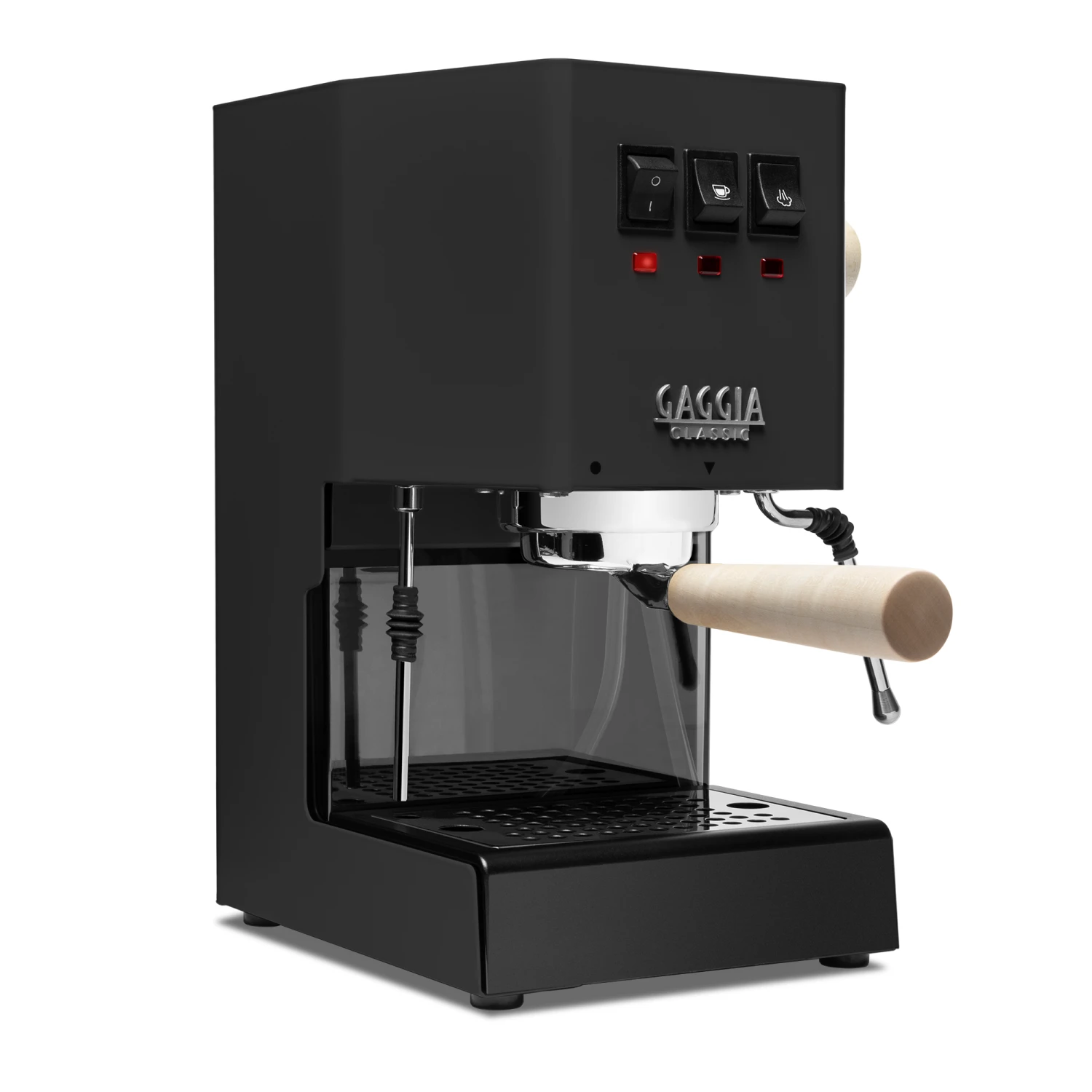 Gaggia Classic Evo Pro Espresso Machine In Thunder Black With Tiger Maple 3 Gaggia Classic Evo Pro Espresso Machine In Thunder Black With Tiger Maple