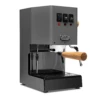 Gaggia Classic Evo Pro Espresso Machine In Industrial Grey With Olive Wood 2 Gaggia Classic Evo Pro Espresso Machine In Industrial Grey With Olive Wood -Kitchen Appliances Shop GACLASSICEVOPROGRYOW Gray Olive Bottomless EVO 1153