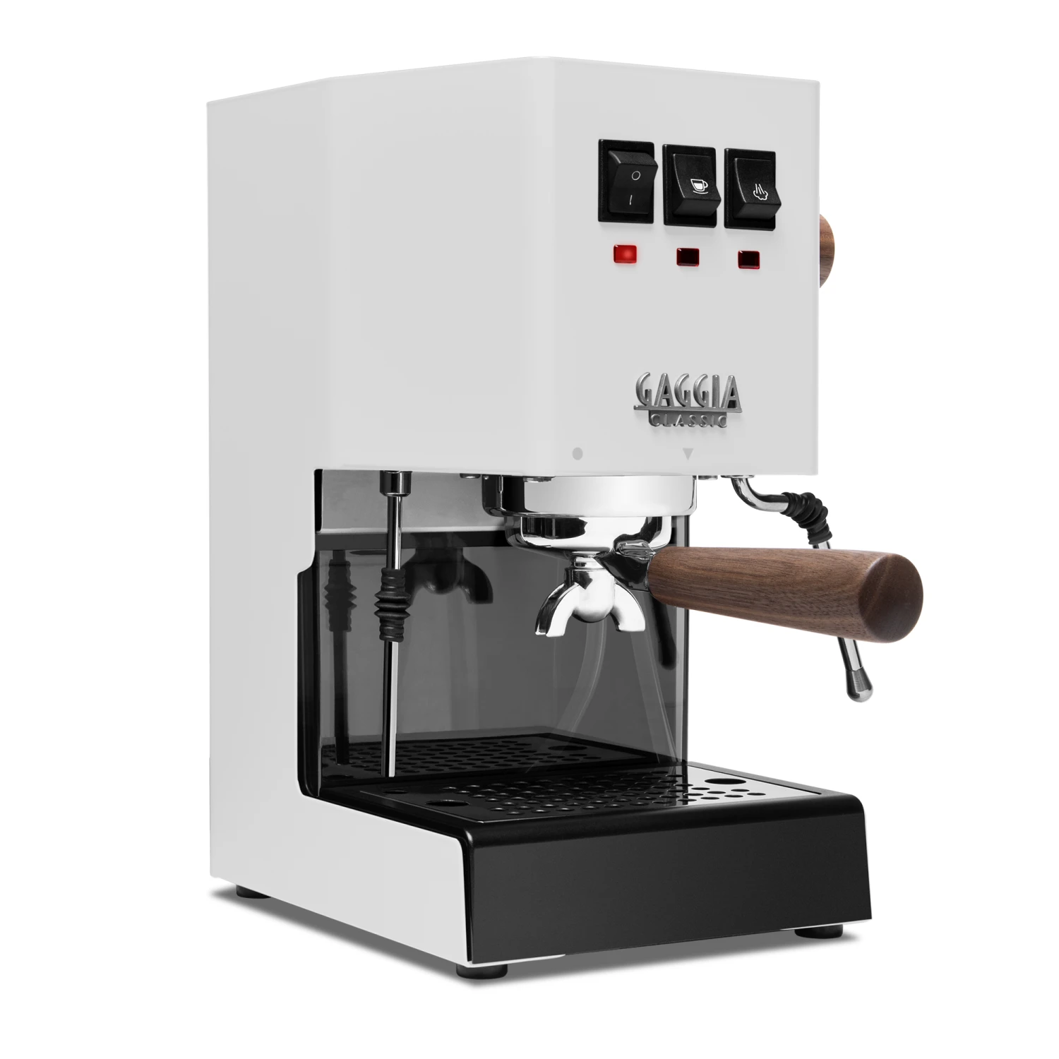 Gaggia Classic Evo Pro Espresso Machine In Polar White With Walnut 4 Gaggia Classic Evo Pro Espresso Machine In Polar White With Walnut - Image 2
