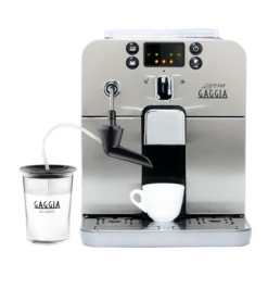 Gaggia Brera Cappuccino Espresso Machine In Silver 21 Gaggia Brera Cappuccino Espresso Machine In Silver -Kitchen Appliances Shop Gaggia Brera GlassMilkFrother 62261e97 d6ce 4115 ac6b 2636f26ca400