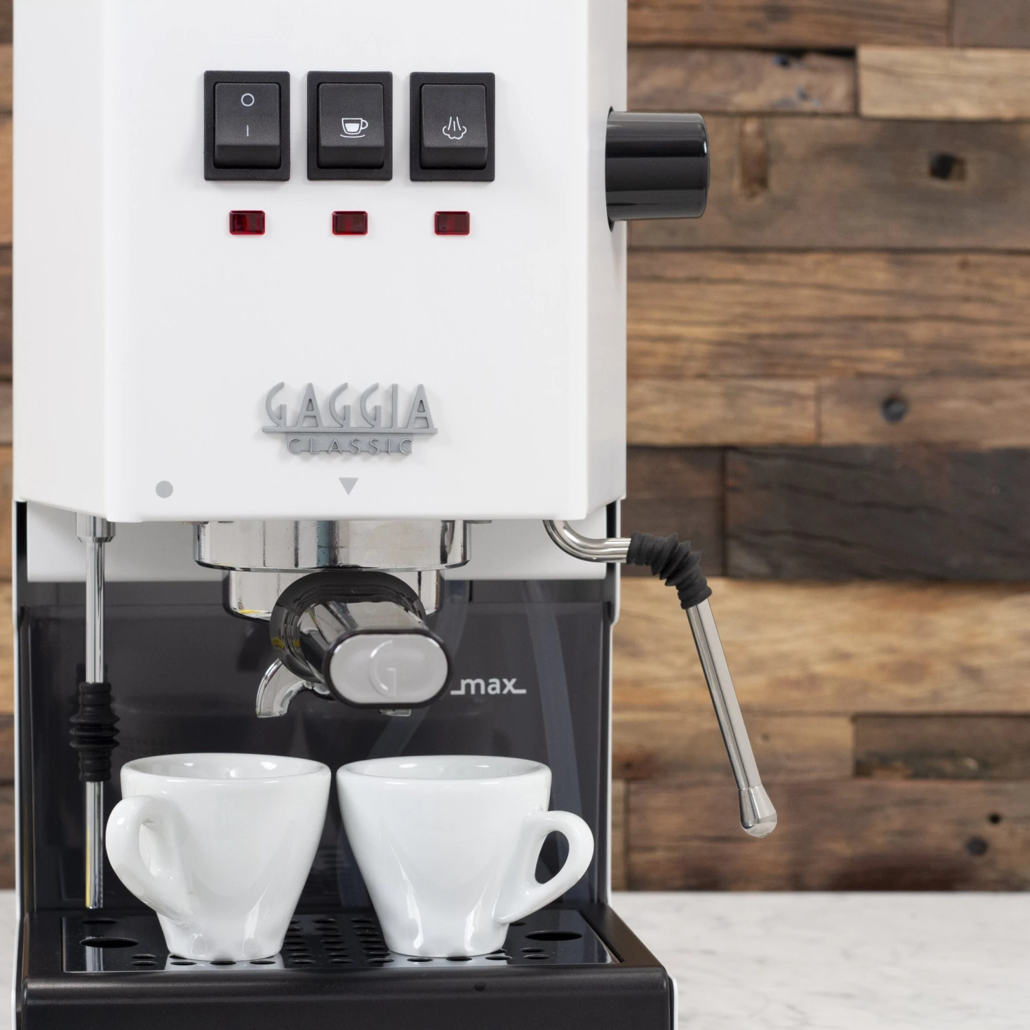 Gaggia Classic Evo Pro Espresso Machine In Polar White With Walnut 7 Gaggia Classic Evo Pro Espresso Machine In Polar White With Walnut - Image 5