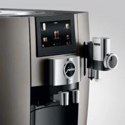 JURA J8 Super-Automatic Espresso Machine - Midnight Silver -Kitchen Appliances Shop J8 det MiSi design PFFF