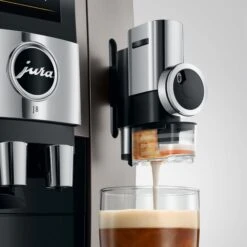 JURA J8 Super-Automatic Espresso Machine - Midnight Silver -Kitchen Appliances Shop J8 emo det MiSi SweetFoam PFFF en
