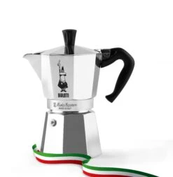 Bialetti Moka Express 3-Cup Moka Pot -Kitchen Appliances Shop MOKAEXPRESSBANDIERA