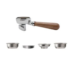 Lelit 58mm Double Spout Coffee Slide Portafilter - Walnut -Kitchen Appliances Shop PDCPF15 DNA2