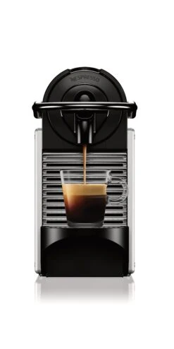 Nespresso Pixie Espresso Machine By DeLonghi With Aeroccino - Aluminum -Kitchen Appliances Shop Pixie D Alu Front Espresso Coffee Flow DeLonghiEN124S main 7834121f 8483 46ab a9ab 79214c6f8927