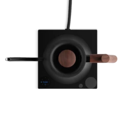 Fellow Stagg EKG Pro Studio Edition 1L Pour Over Kettle - Matte Black With Walnut Accents -Kitchen Appliances Shop StaggEKGProStudioEdition MatteBlackWalnut TopDown