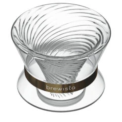 Brewista Tornado Duo Double Wall Glass Dripper -Kitchen Appliances Shop Tornado Angled