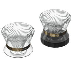 Brewista Tornado Duo Double Wall Glass Dripper -Kitchen Appliances Shop Tornado WithandWithoutBase