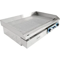 Commercial Griddle Ribbed 728x393mm 2 Zones 4.4kW Electric | Adexa WHEG820AR