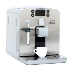 Gaggia Brera Espresso Machine In Silver -Kitchen Appliances Shop brera right facing