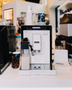 Refurbished DeLonghi Eletta Cappuccino In White ECAM44660W 16 Refurbished DeLonghi Eletta Cappuccino In White ECAM44660W -Kitchen Appliances Shop delonghi social lifestyle eletta white coffee n clothes event all rights jan 2099