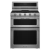 KitchenAid 30-Inch 5 Burner Dual Fuel Double Oven Convection Range -Kitchen Appliances Shop fracahccedsw