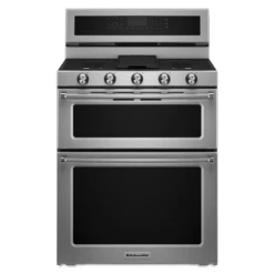 KitchenAid 30-Inch 5 Burner Dual Fuel Double Oven Convection Range