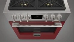 30" All Gas Pro Range - Glossy Red -Kitchen Appliances Shop frakldnyrraa