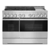 48" NOIR™ Gas Professional-Style Range With Chrome-Infused Griddle
