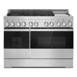 48" NOIR™ Gas Professional-Style Range With Chrome-Infused Griddle