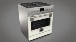 30" All Gas Pro Range - Glossy White