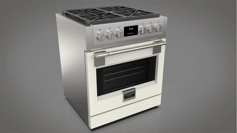 30" All Gas Pro Range - Glossy White 3 30" All Gas Pro Range - Glossy White