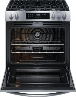 Frigidaire 30" Front Control Gas Range With Convection Bake -Kitchen Appliances Shop frcxukykuzjk