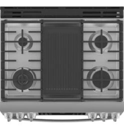 GE Profile™ 30" Smart Slide-In Front-Control Gas Fingerprint Resistant Range With No Preheat Air Fry -Kitchen Appliances Shop frdfsouofrty