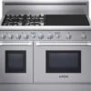 Professional Series 48 Inch Dual-Fuel Standard-depth Range PRD484EEHU - Stainless Steel