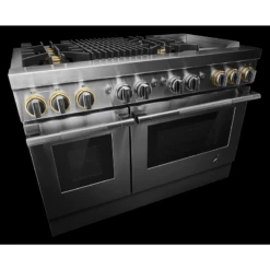 RISE™ 48" Dual-Fuel Professional-Style Range With Chrome-Infused Griddle And Grill -Kitchen Appliances Shop frdmzruzvwbk