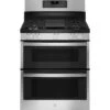 GE® 30" Free-Standing Gas Double Oven Convection Range