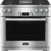 MIELE HR 1136-3 LP AG GD - 36 Inch Range All Gas With DirectSelect, Twin Convection Fans And M Pro Dual Stacked Burners