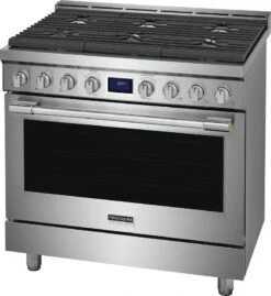 Frigidaire Professional 36" Front Control Freestanding Gas Range -Kitchen Appliances Shop frfcpgsmbkdi