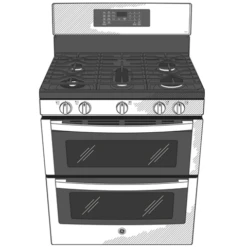 GE Profile™ 30" Free-Standing Gas Double Oven Convection Range With No Preheat Air Fry 30 GE Profile™ 30" Free-Standing Gas Double Oven Convection Range With No Preheat Air Fry -Kitchen Appliances Shop frfedzjqmeec