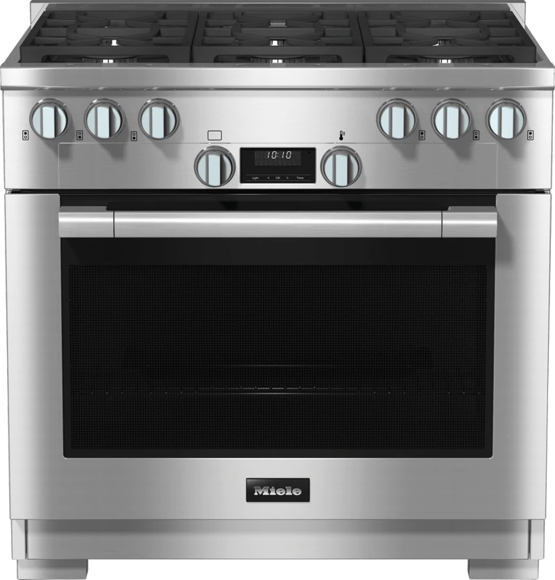 MIELE HR 1134-3 LP AG - 36 Inch Range All Gas With DirectSelect, Twin Convection Fans And M Pro Dual Stacked Burners 3 MIELE HR 1134-3 LP AG - 36 Inch Range All Gas With DirectSelect, Twin Convection Fans And M Pro Dual Stacked Burners