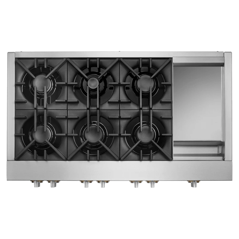 48" RISE™ Gas Professional-Style Range With Chrome-Infused Griddle 6 48" RISE™ Gas Professional-Style Range With Chrome-Infused Griddle - Image 4