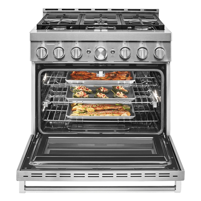 KitchenAid® 36'' Smart Commercial-Style Gas Range With 6 Burners 5 KitchenAid® 36'' Smart Commercial-Style Gas Range With 6 Burners - Image 3