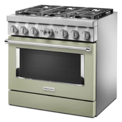 KitchenAid® 36'' Smart Commercial-Style Dual Fuel Range With 6 Burners -Kitchen Appliances Shop frgxvnzsuwry