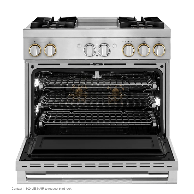 RISE™ 36" Dual-Fuel Professional Range With Chrome-Infused Griddle And Steam Assist 7 RISE™ 36" Dual-Fuel Professional Range With Chrome-Infused Griddle And Steam Assist - Image 5